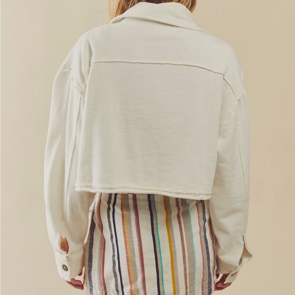 Free People Saturday shirt jacket - lazy bones cream - Picture 3 of 7